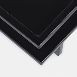 OHS Towel Rail Bathroom Shelf Space Saving Storage Unit Wall Mounted in Black - thumbnail 7