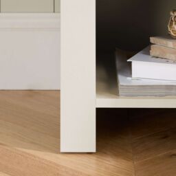 Birlea Lamp Table Grey Highgate 1 Drawer & Oak Farmhouse Shabby Chic in Cream - thumbnail 4