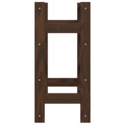 Berkfield Home Beautiful Wine Rack for 16 Bottles Brown Solid Wood Pine - thumbnail 4