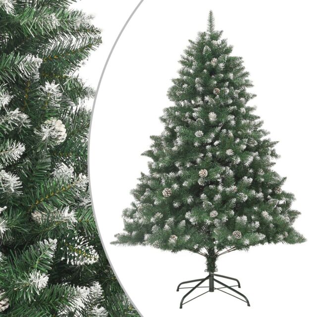 Berkfield Home Artificial Christmas Tree with Stand 180 cm PVC in Green - image 1