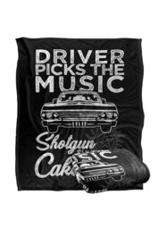 Warner Brothers Supernatural Driver Picks Music Silky Touch Super Soft Throw Blanket in White - thumbnail 2