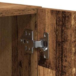 Berkfield Home Wall Cabinet Old Wood 70x42, 5x40 cm Engineered Wood in Brown - thumbnail 8