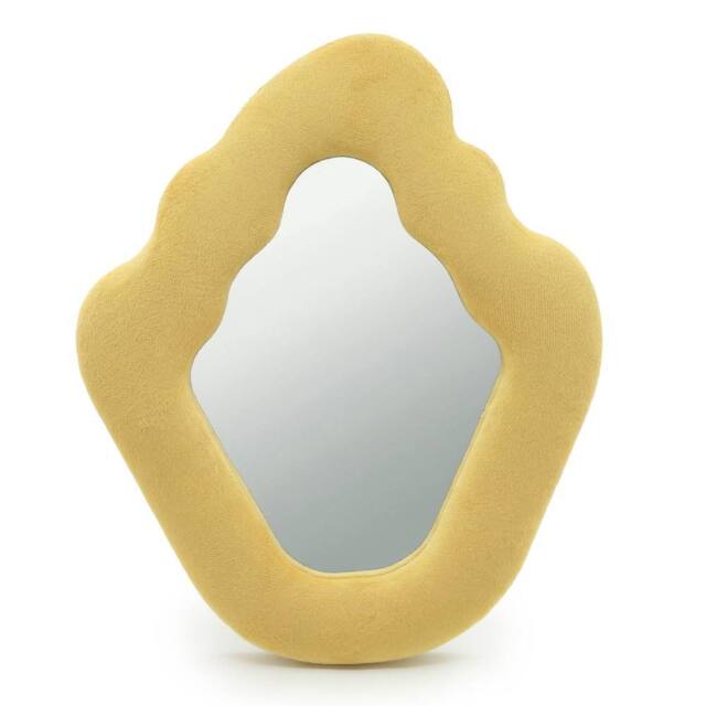 Serenityy Soft Squiggly Mirror - Flame Marigold 23 x 27.5 x 2.3 cm in Yellow - Size: 0.5m x 1m - image 1