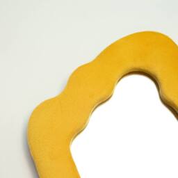 Serenityy Soft Squiggly Mirror - Flame Marigold 23 x 27.5 x 2.3 cm in Yellow - Size: 0.5m x 1m - thumbnail 2
