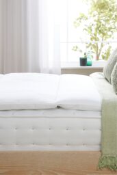 Slumberdown Sleep Soundly Anti Allergy Mattress Topper in White - Size: King - thumbnail 2