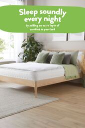 Slumberdown Sleep Soundly Anti Allergy Mattress Topper in White - Size: King - thumbnail 3