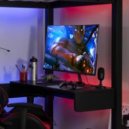 Nöa and Nani Storm Gaming Station High Sleeper Cabin Bed in Black - Size: Single - thumbnail 4