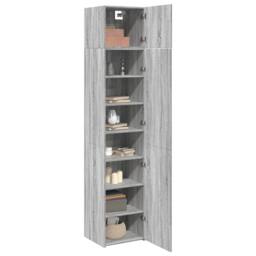 Berkfield Home Slim Storage Cabinet Grey Sonoma 45x42.5x225 cm Engineered Wood - thumbnail 3
