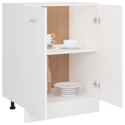 Berkfield Home Bottom Cabinet White 60x46x81.5 cm Engineered Wood - thumbnail 4