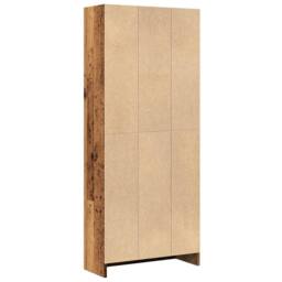 Berkfield Home Decorative Bookcase Old Wood 60x24x143 cm Engineered Wood in Brown - Size: 60 x 24 x 143 cm - thumbnail 6