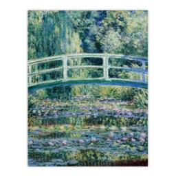 Artery8 Claude Monet Framed Wall Art Print Water Lilies & Japan Bridge in Green - Size: A4 - thumbnail 3