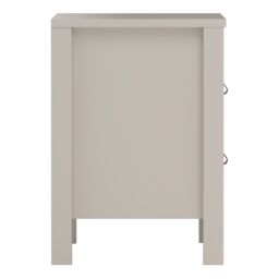 Furniture To Go Barcelona Bedside Table 2 Drawers in Cashmere in Beige - thumbnail 5