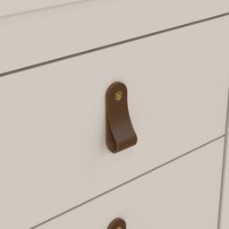 Furniture To Go Barcelona Bedside Table 2 Drawers in Cashmere in Beige - thumbnail 9