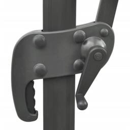 Berkfield Home Durable Cantilever Garden Parasol with Double Top Anthracite 400x in Charcoal - thumbnail 6