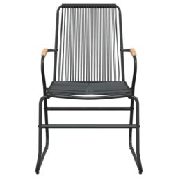 Berkfield Home 7 Piece Garden Dining Set Black PVC Rattan - thumbnail 6