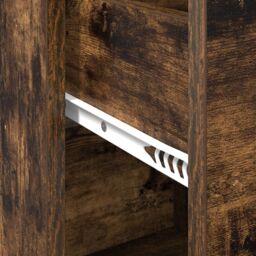 Berkfield Home Smoked Oak Storage Cabinet Smoked oak in Brown - thumbnail 8