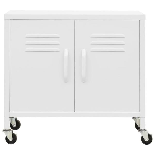 Berkfield Home Storage Cabinet White 60x35x56 cm Steel - Size: 60 x 35 x 56 cm - image 1
