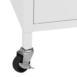 Berkfield Home Storage Cabinet White 60x35x56 cm Steel - Size: 60 x 35 x 56 cm - thumbnail 8