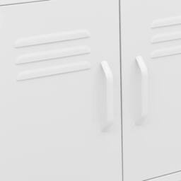 Berkfield Home Storage Cabinet White 60x35x56 cm Steel - Size: 60 x 35 x 56 cm - thumbnail 7