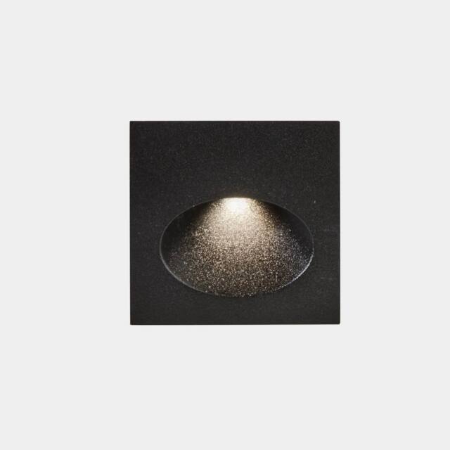 Netlighting Bat Outdoor LED Recessed Wall Light Square Urban Grey IP65 2.2W 3000K