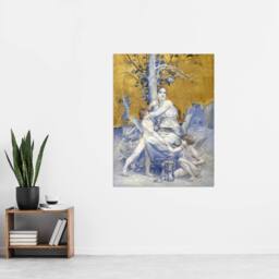 "Artery8 Luc Olivier Merson Eternity The Allegory of Time Wall Art Print in Gold - Size: W12"" x H16""" - thumbnail 4