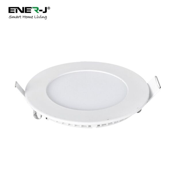 ENER-J 3W Recessed Round LED Mini Panel 85mm diameter (Hole Size 70mm), CE Driver, 90 Lm/Watt, RA 80, 4000K in White - image 1