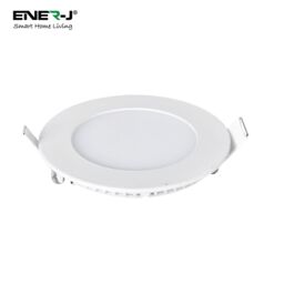 ENER-J 3W Recessed Round LED Mini Panel 85mm diameter (Hole Size 70mm), CE Driver, 90 Lm/Watt, RA 80, 4000K in White - thumbnail 1