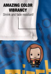 Harry Potter Mischief Managed Chibis Officially Licensed Silky Touch Super Soft Throw Blanket 152x127 cm in White - thumbnail 4