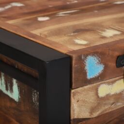 Berkfield Home Storage Box Multicolour 80x35x45 cm Solid Wood Reclaimed in Brown - Size: 80 x 35 x 45 cm - thumbnail 8