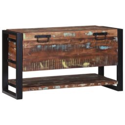 Berkfield Home Storage Box Multicolour 80x35x45 cm Solid Wood Reclaimed in Brown - Size: 80 x 35 x 45 cm - thumbnail 3