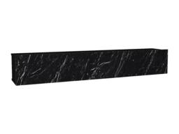 Vente-unique Wall - Mounted TV Unit With 3 Doors - Black Marble Effect - VIKILA - thumbnail 6