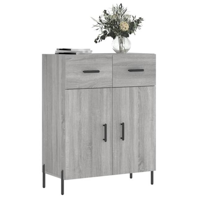 Berkfield Home Sideboard Grey Sonoma 69.5x34x90 cm Engineered Wood - image 1