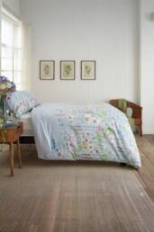 Deyongs Moore Lane Cotton Printed Duvet Set in Blue - Size: Double - thumbnail 2