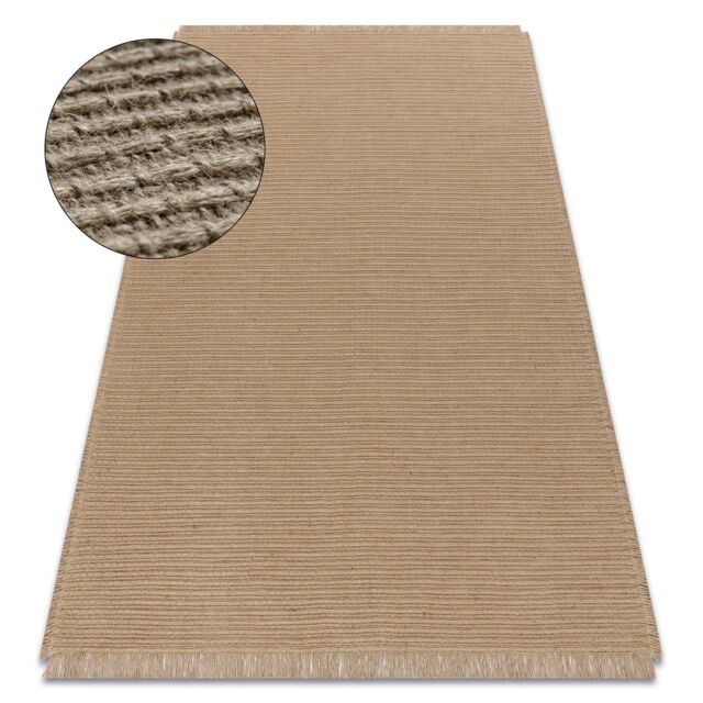 RugsX Jute Rug in Beige - Size: 140 cm x 190 cm - image 1
