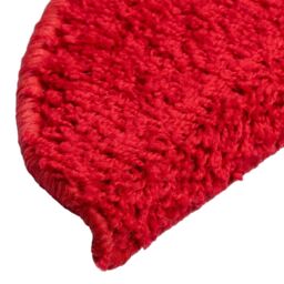 Berkfield Home Carpet Stair Treads 15 pcs Red 56x17x3 cm - Size: Medium - thumbnail 6