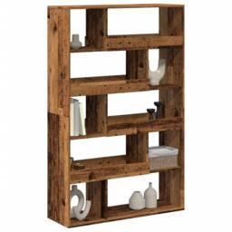 Berkfield Home Room Divider Old Wood 100x33x156.5 cm Engineered Wood in Brown - thumbnail 3