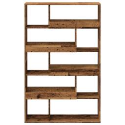 Berkfield Home Room Divider Old Wood 100x33x156.5 cm Engineered Wood in Brown - thumbnail 4