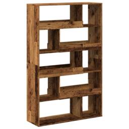 Berkfield Home Room Divider Old Wood 100x33x156.5 cm Engineered Wood in Brown - thumbnail 6