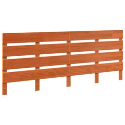 Berkfield Home Headboard Wax brown 200.5 x 3 x 80 cm Solid pine wood - thumbnail 2