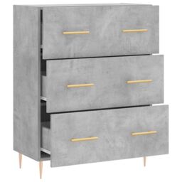 Berkfield Home Sideboard Concrete Grey 69.5x34x90 cm Engineered Wood - thumbnail 6