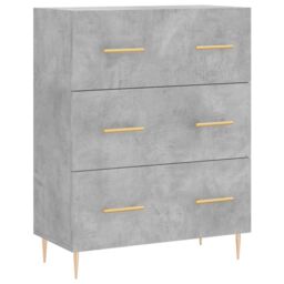 Berkfield Home Sideboard Concrete Grey 69.5x34x90 cm Engineered Wood - thumbnail 2