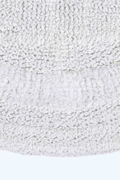 Homescapes Luxury Semi Circle Bath Mat Reversible 1600GSM 100% Cotton, 50 x 80cm in White - Size: 50 x 80 cm - thumbnail 3