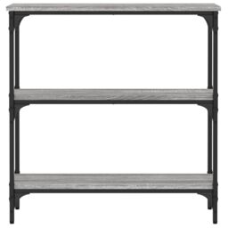 Berkfield Home Console Table Grey Sonoma 75x22.5x75 cm Engineered Wood - thumbnail 4