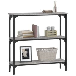 Berkfield Home Console Table Grey Sonoma 75x22.5x75 cm Engineered Wood - thumbnail 3