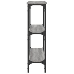 Berkfield Home Console Table Grey Sonoma 75x22.5x75 cm Engineered Wood - thumbnail 5