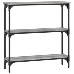 Berkfield Home Console Table Grey Sonoma 75x22.5x75 cm Engineered Wood - thumbnail 2