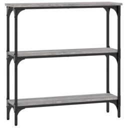 Berkfield Home Console Table Grey Sonoma 75x22.5x75 cm Engineered Wood - thumbnail 6