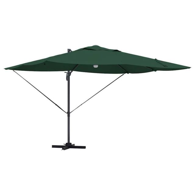 Berkfield Home Green Cantilever Umbrella Green Polyester, Metal Large - image 1