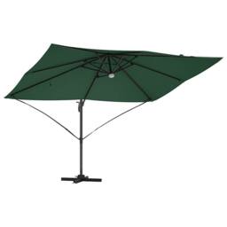 Berkfield Home Green Cantilever Umbrella Green Polyester, Metal Large - thumbnail 5