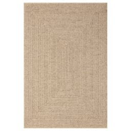 Berkfield Home Rug 120x170 cm Jute Look Indoor & Outdoor in Brown - Size: 100 cm diameter - thumbnail 4